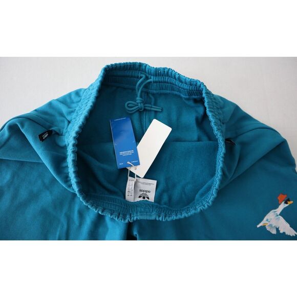 adidas HZ1151 Men's Sz Large Active Teal Adventure Graphic Shorts - Picture 3 of 12